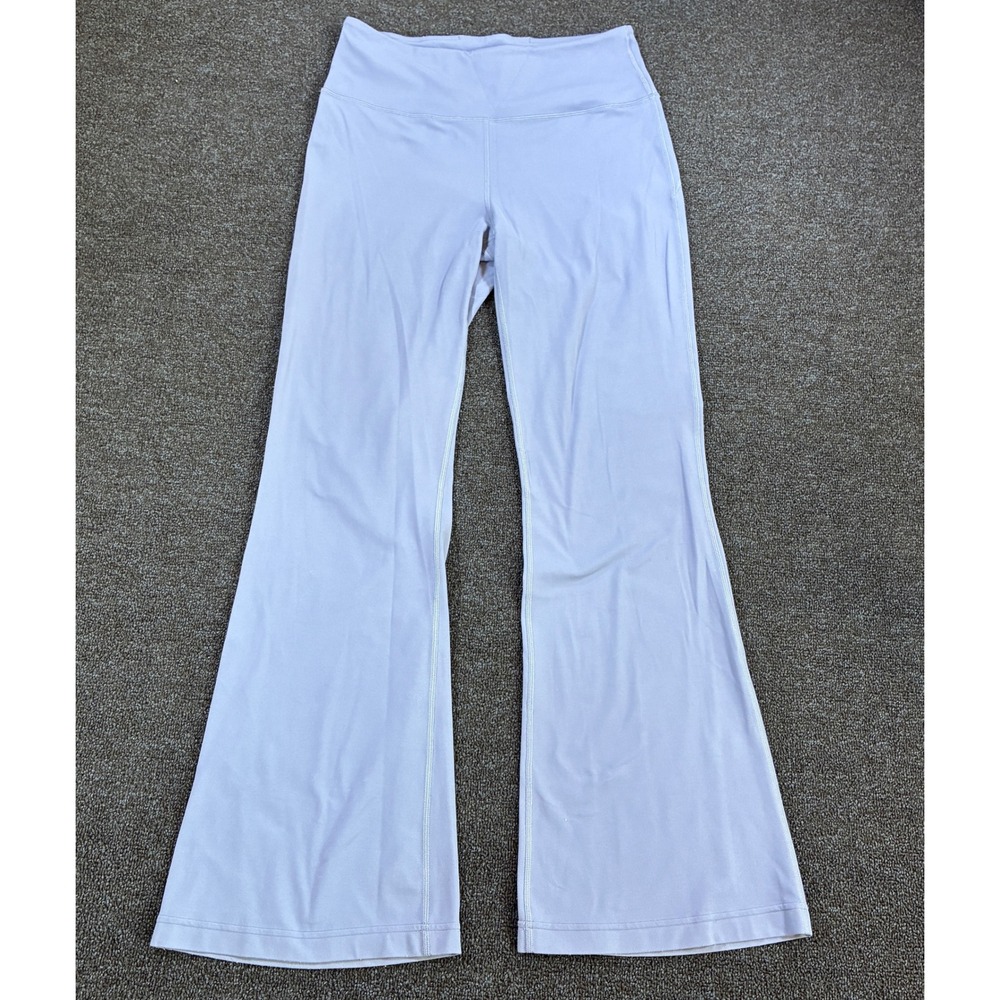 Lululemon Groove Super High-Rise Flared Pants Women 12 Blue Yoga Athleisure
